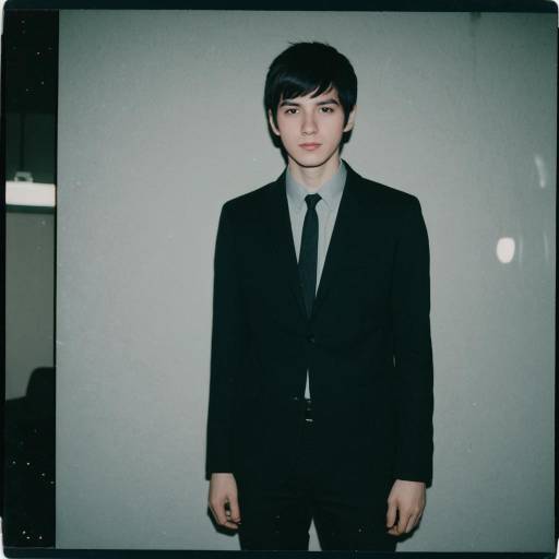 Young Man in Dark Tailored Suit