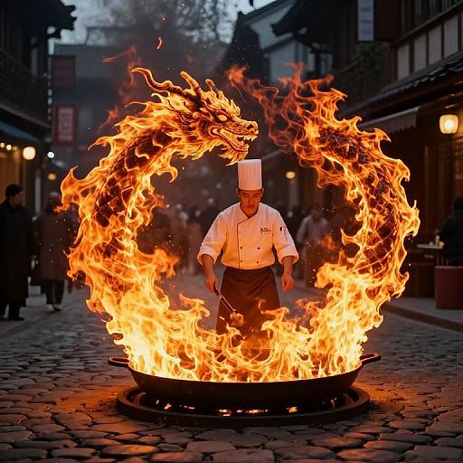 Master Chef's Fiery Dragon Conjuring