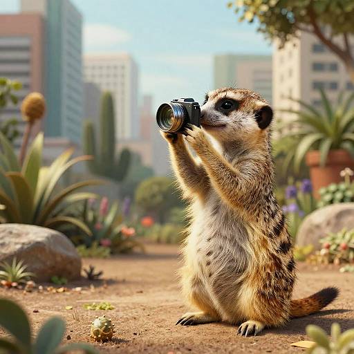 Whimsical Meerkat Photography Art