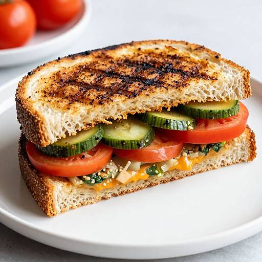 Delicious Grilled Vegetable Sandwich