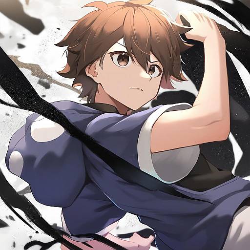 Illustration of Amamiya hibiya, kagerou project in the style of Nakabayashi zun