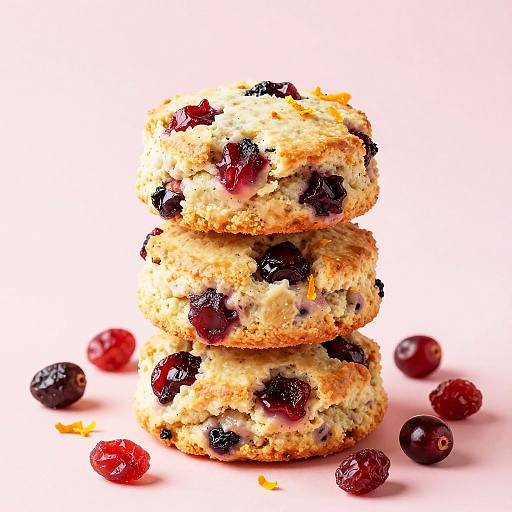 Hyper-Realistic Cranberry Orange Scones