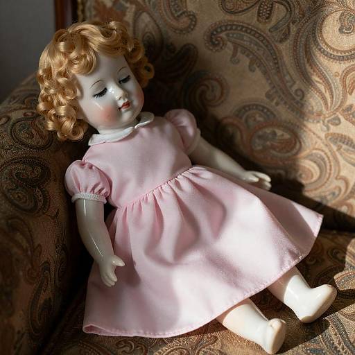 Charming Vintage Porcelain Doll Portrait