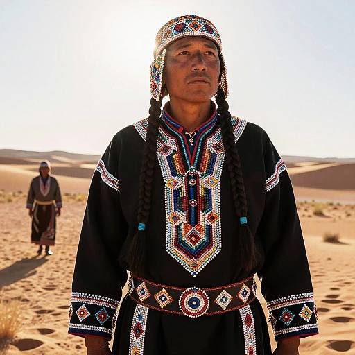 Navajo Apparel in Desert Light