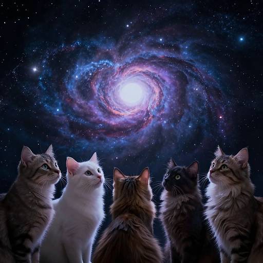 Cosmic Cats Contemplating Infinity