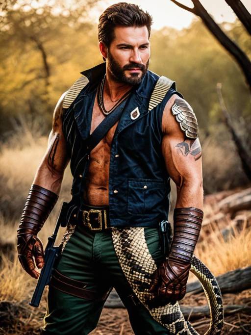 Realistic Rattlesnake Jake Cosplay Photo