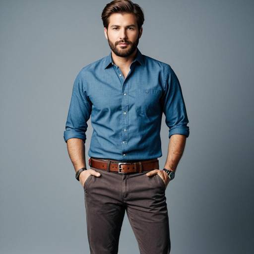 Stylish Man in Casual Outfit Portrait