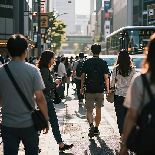 Morning Foot Traffic in Tokyo
