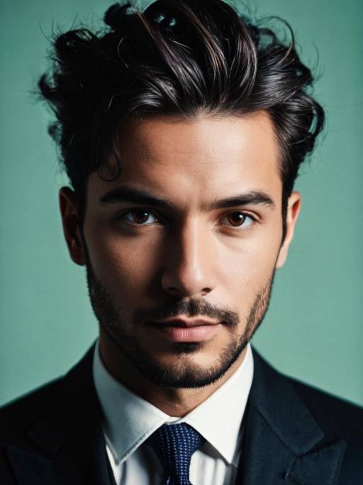 Elegant Headshot of a Stylish Man