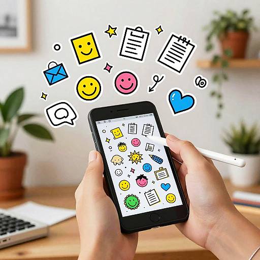 Joyful Doodle Artist in Studio