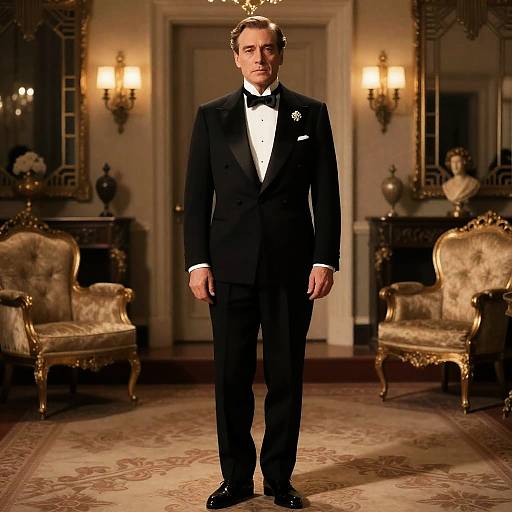 Old Hollywood Dashing Gentleman Portrait