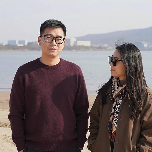 Beachside Portrait of a Couple