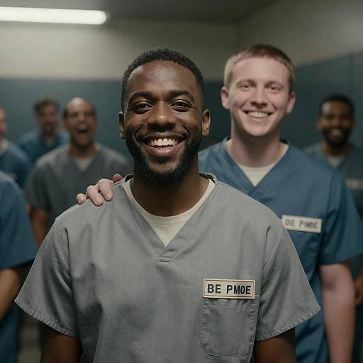 Joyful Moments in a Prison Setting