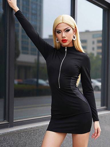 Androgynous Street-Style Transgender Fashion Portrait