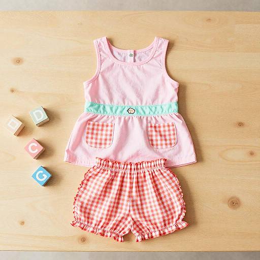 Pastel Flat Lay Kids Outfit Photo