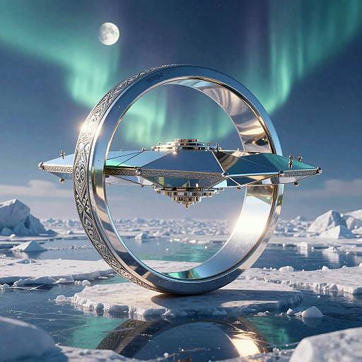 Futuristic Floating Research Station