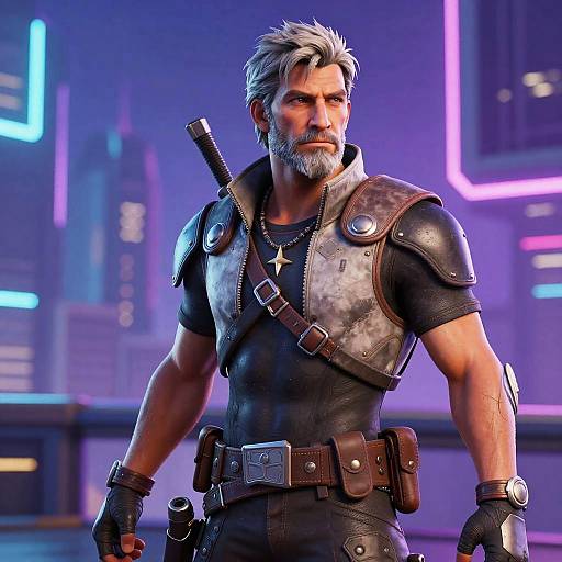 Seasoned Ramirez Warrior in Neon City