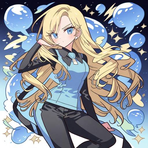 Illustration of Ace trainer (pokemon), pokemon in the style of Meremero