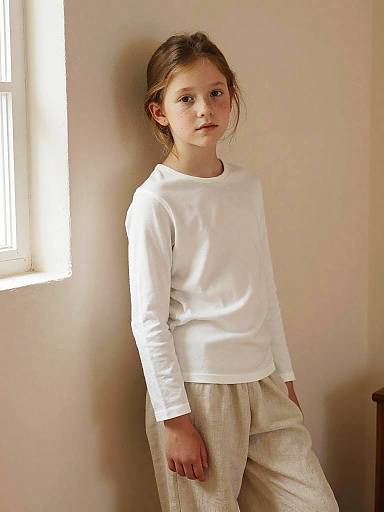 Cozy Freckled Girl Window Lifestyle Portrait