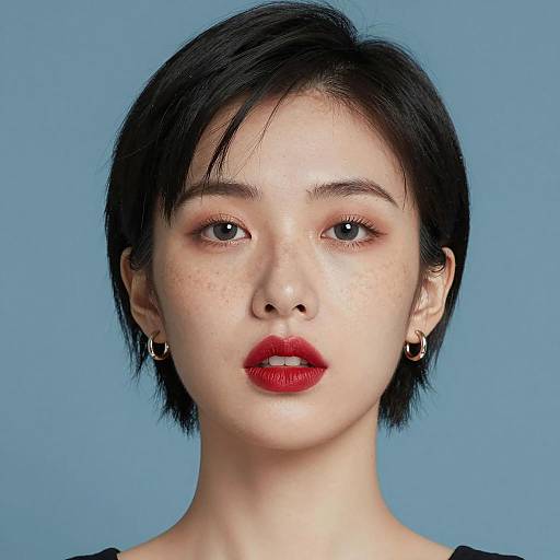 Realistic Portrait of a Girl with Jewelry