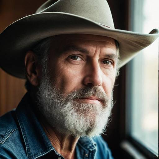 Portrait of mature man in cowboy hat