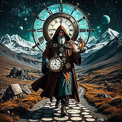 Mystical Nomadic Astronomer in Steampunk