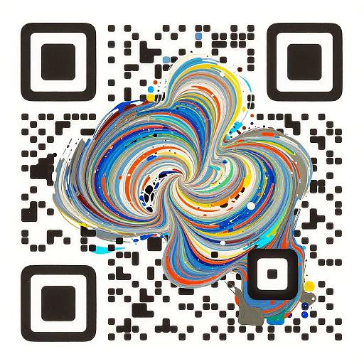 Abstract AI QR Code Art