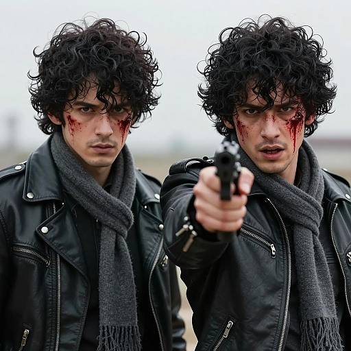 Dramatic Encounter of Two Intense Men