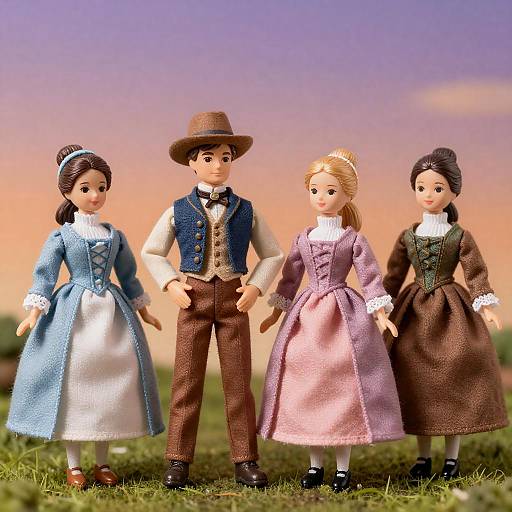 Victorian Dolls on a Hilltop