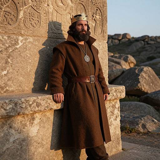 Bearded King in Mystical Sunrise