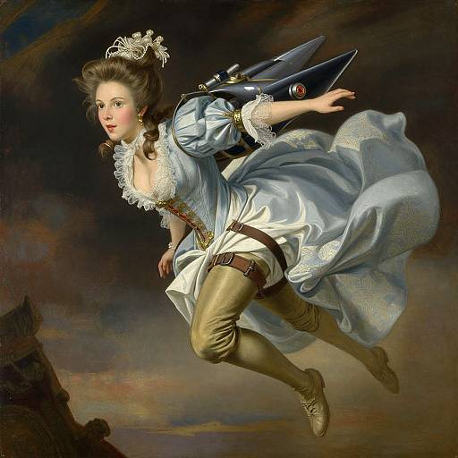 Marie Antoinette with Jetpack Fantasy