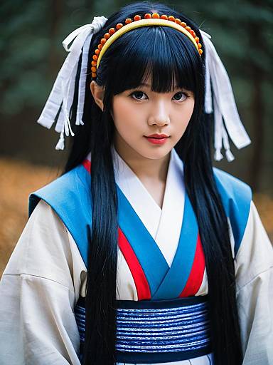 Lifestyle costume photo of Alluka zoldyck. Cosplay clothes