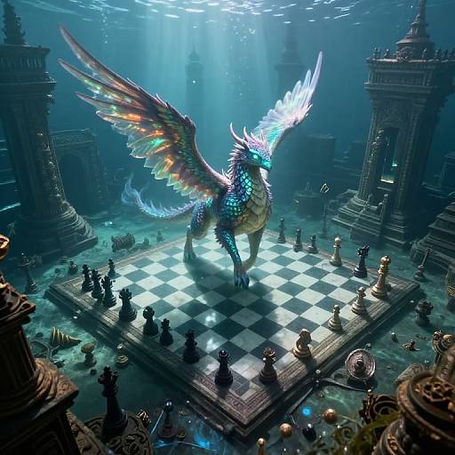 Surreal Underwater Majestic Creature