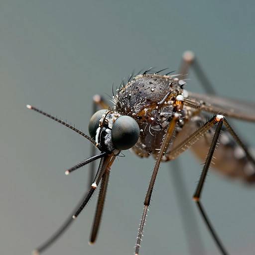 Incredibly Detailed Mosquito Close-Up Shot