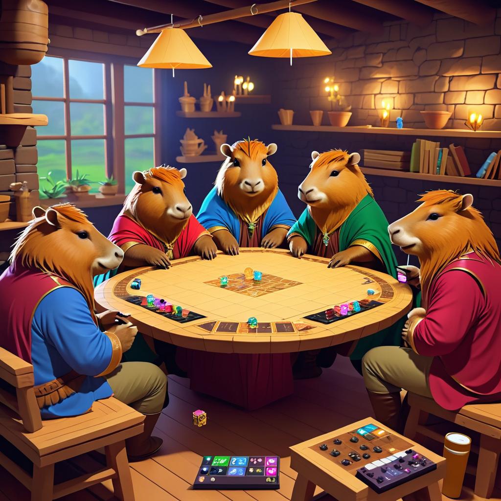 Capybara D&D Game Night Adventure