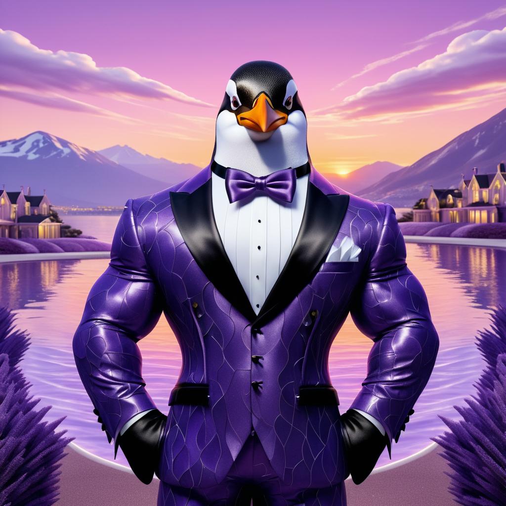 Buff Penguin Hero in Sunset Tuxedo