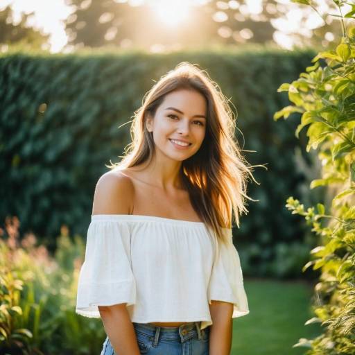 Golden Hour Serenity in a Garden