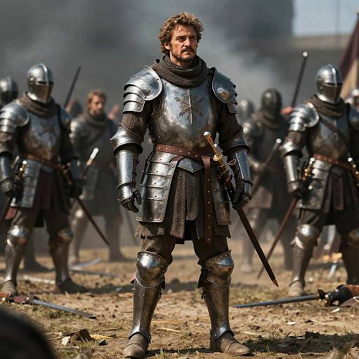 Pedro Pascal in Medieval Armor