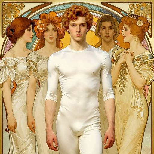 Fantasy Young Ginger Corporal Portrait