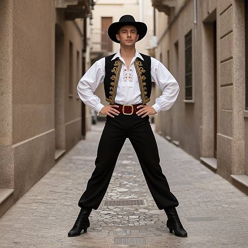 Traditional Tarantella Dance Costume