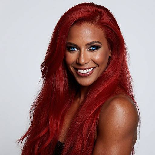 Ultra-Realistic Muscular Egyptian-Japanese Woman