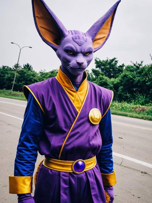 Realistic Beerus Cosplay Photography