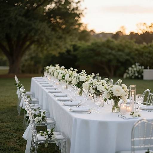 Elegant Outdoor Wedding Reception