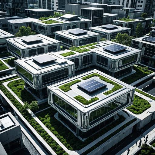 Futuristic Cyberpunk Residential Plaza Design