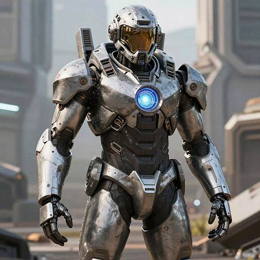 Realistic Futuristic Military Power Armor