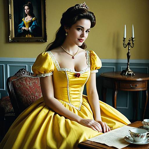 Princess Belle in Yellow Dress