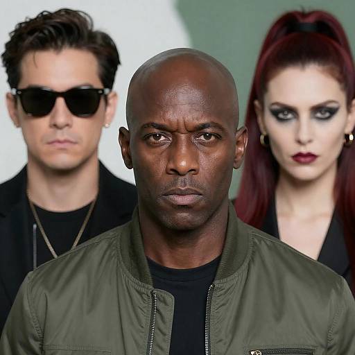 Portrait of Three Intense Individuals