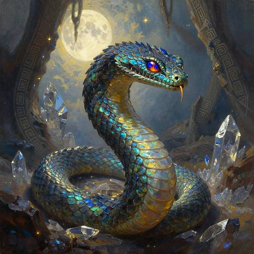 Mythic Serpent Wyrm in Crystal Cavern