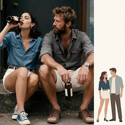 Rugged Pair in Industrial Movie Poster