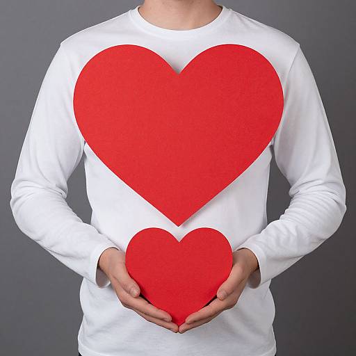 Man Holding Heart-Shaped Object